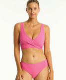 Sea Level Spinnaker Cross Front Multifit Top - Candy