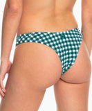Roxy The Plaid Pulse Cheeky Bikini Bottoms - Pirouette