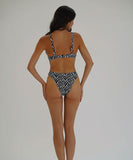 Piha Hipster Bikini Pant - Black/White