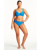 Sea Level Honeycomb Mid Bikini Pant - Capri