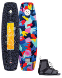 Combo Deal –134cm Hyperlite Womens Prizm Wakeboard/Remix Bindings 4-8