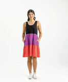 Homelee Mischa Dress - Black/Orchid/Berry