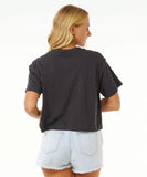 Rip Curl High Tide Scenic Standard Tee - Washed Black