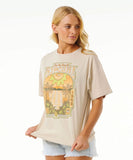 Rip Curl Slow Down Heritage Womens Tee - Natural