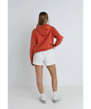 Rhythm Womens Surf Hoodie - Dusty Red