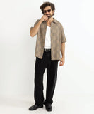 Rhythm Tanner Check SS Shirt - Tobacco