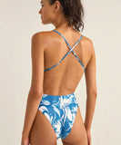 Rhythm Ventura Open Back One Piece - Blue back
