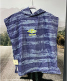 Rip Curl Kids Mixed Hooded Towel - Ocean Blue Tie Dye