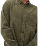 Rip Curl Classic Surf Cord L/S Shirt - Dusty Olive