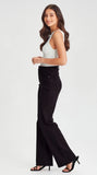 Junkfood Ruby May Straight to Wide Leg - Black