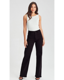 Junkfood Ruby May Straight to Wide Leg - Black