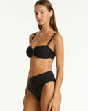 Sea Level Spinnaker Retro High Waist Pant - Black