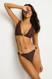 Sea Level Luminara Longline Tri Top - Cocoa