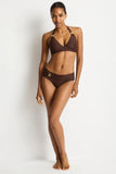 Sea Level Luminara Longline Halter Top - Cocoa