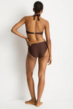 Sea Level Luminara Longline Halter Top - Cocoa