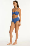 Sea Level Toscana U Bar Bandeau Top - Denim Blue