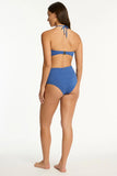 Sea Level Toscana U Bar Bandeau Top - Denim Blue