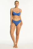 Sea Level Toscana Mid Bikini Pant - Denim Blue