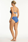 Sea Level Toscana Mid Bikini Pant - Denim Blue