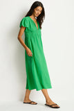 Sea Level Sunset Maxi Daydress - Kelly Green