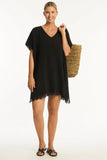 Sea Level Sunset Kaftan - Black