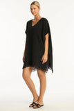 Sea Level Sunset Kaftan - Black