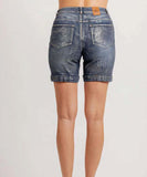 Mi Moso Sadie Denim Shorts - Blue