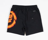 Santa Cruz Flame Ringed Dot Boardshort - Black