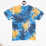 Santa Cruz Industrial Dot Mono Tee - Blue Tie Dye
