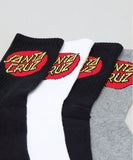 Santa Cruz Mens Classic Dot 4 Pack Socks - Multi