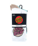 Santa Cruz Womens Pop Dot Socks 4Pk - White/Sage/Black