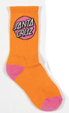 Santa Cruz Other Dot  Crew Girls Socks 4Pk - Orange Lavender