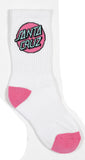Santa Cruz Other Dot  Crew Girls Socks 4Pk - Orange Lavender