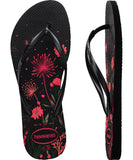 Havaianas Slim Organic Women's Jandals - Black / Pink