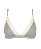 Sloggi Go Ribbed Organic Cotton Bralette - Grey Marl