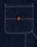 Santa Cruz Classic Dot Carpenter Jean Shorts - Rinsed Indigo