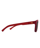 Spy Saxony Matte Translucent Sienna Red W/ Happy Gray Sunglasses