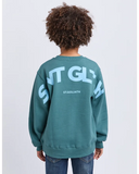 Saint Goliath Influence Boys Crew Sweatshirt - Forest