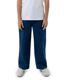 Person wearing blue pants and a white shirt on a white background Santa Cruz Multi Cruz Stack Alien Boys Jeans - Stone Wash Indigo