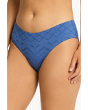 Sea Level Toscana Mid Bikini Pant - Denim Blue