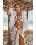 Sea Level Jungle Lino Long Sarong - Natural