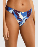 Sea Level Rumba Sporty Mid Pant swimwear bottoms in solid Mid Blue displayed at Point Break Cambridge.