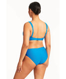 Sea Level Honeycomb Mid Bikini Pant - Capri back view