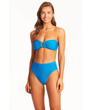 Sea Level Honeycomb Retro High Waist Bikini Pant - Capri