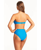 Sea Level Honeycomb Retro High Waist Bikini Pant - Capri back