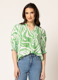 Seeking Lola SS Gifted Top - Green Mirage