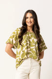 Seeking Lola Haven Top - Avocado Leaf