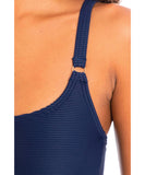 TogsTextured Navy Scoop Neck