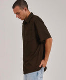 Thrills Hemp Thrills Oversized Short Sleeve Jersey Shirt - Tarmac