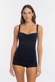 TOGS - Black Sweetheart Boyleg One-Piece Swimsuit
